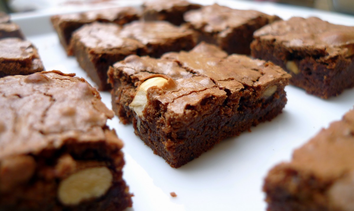brownie de chocolate y avellanas