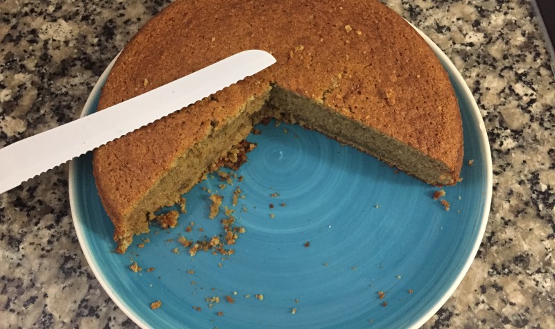 Bizcocho de te matcha